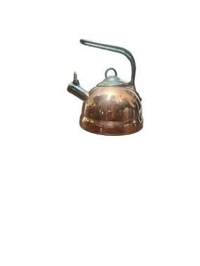 Palm Restaurant Est. 1926 Copper Whistling Tea Kettle